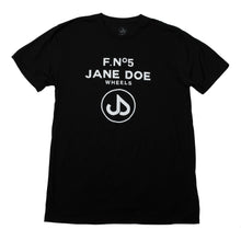 Load image into Gallery viewer, Jane Doe Formula No 5 Black T-Shirt